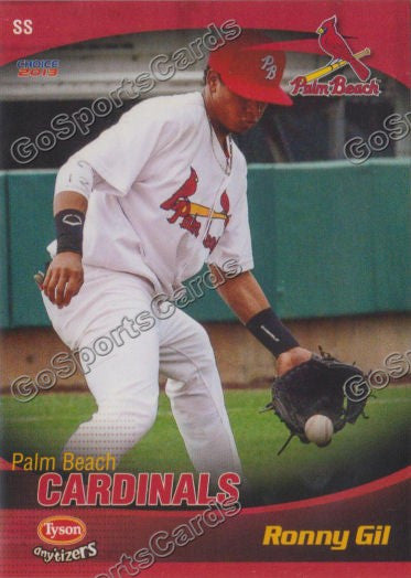 2013 Palm Beach Cardinals Ronny Gil