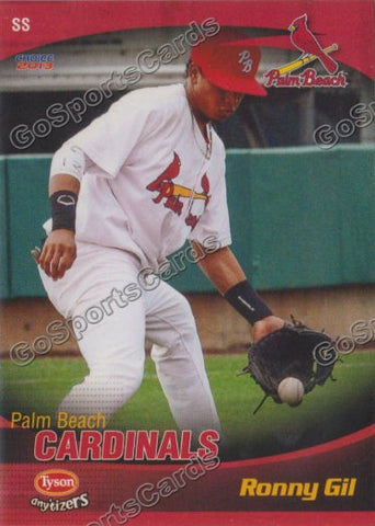 2013 Palm Beach Cardinals Ronny Gil