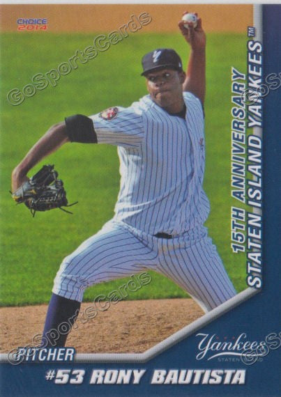 2014 Staten Island Yankees Rony Bautista