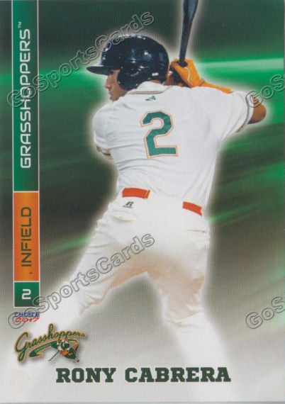2017 Greensboro Grasshoppers Rony Cabrera