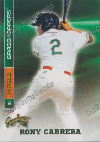 2017 Greensboro Grasshoppers Rony Cabrera