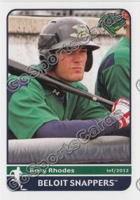 2012 Beloit Snappers Rory Rhodes