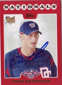 Ross Detwiler 2008 Topps Opening Day (Autograph)