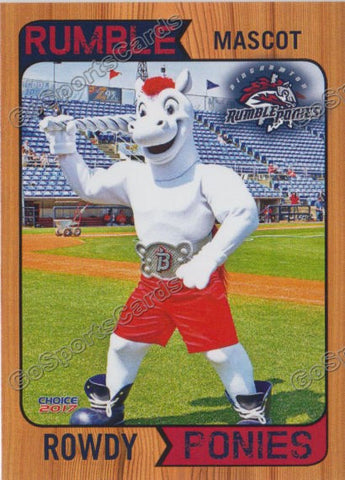 2017 Binghamton Rumble Ponies Rowdy Mascot