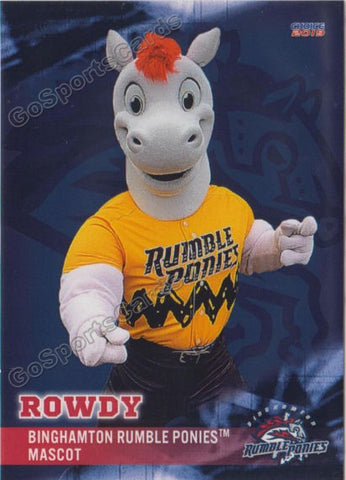 2019 Binghamton Rumble Ponies Rowdy Mascot