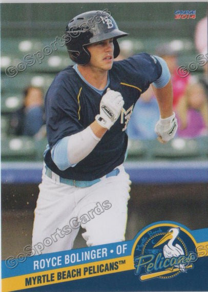 2014 Myrtle Beach Pelicans Royce Bolinger
