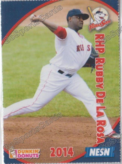 2014 Pawtucket Red Sox SGA Dunkin Donuts Rubby De La Rosa