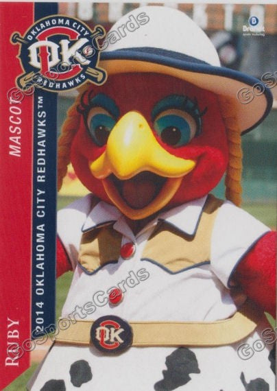2014 Oklahoma City RedHawks Ruby Mascot