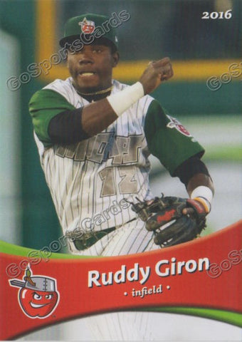 2016 Fort Wayne Tin Caps Ruddy Giron