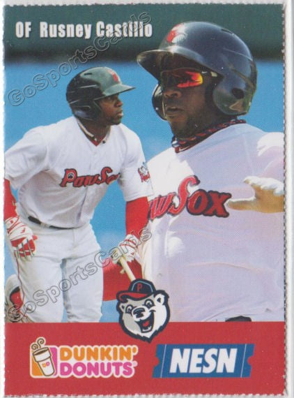 2018 Pawtucket Red Sox Dunkin Donuts SGA Rusney Castillo