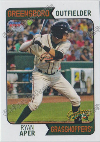 2015 Greensboro Grasshoppers Ryan Aper
