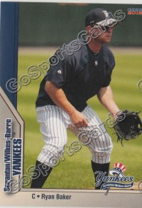 2012 Scranton Wilkes Barre Yankees Empire State Ryan Baker