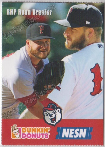 2018 Pawtucket Red Sox Dunkin Donuts SGA Ryan Brasier