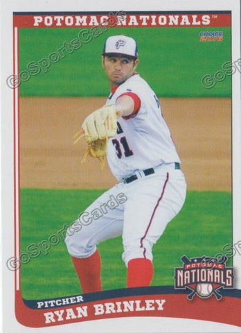 2016 Potomac Nationals Ryan Brinley