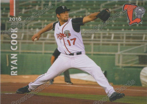 2016 Lansing Lugnuts Ryan Cook