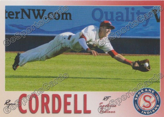 2013 Spokane Indians Ryan Cordell