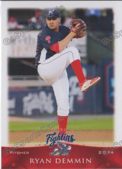 2014 Reading Fightin Phils Ryan Demmin