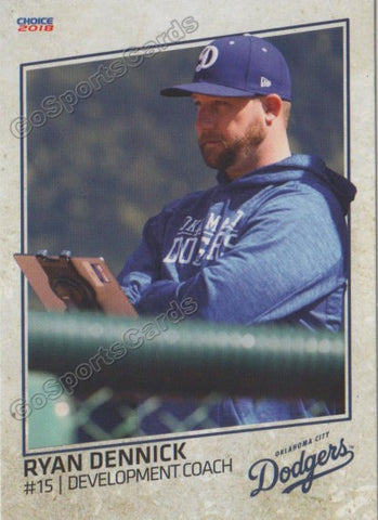 2018 Oklahoma City Dodgers Ryan Dennick