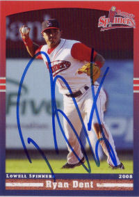 Ryan Dent 2008 Lowell Spinners (Autograph)