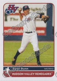 2012 Hudson Valley Renegades Ryan Dunn