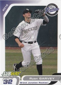 2012 Grand Junction Rockies Ryan Garvey