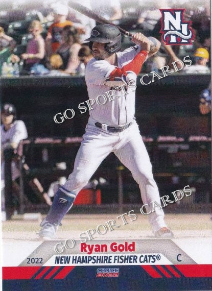 2022 New Hampshire Fisher Cats Ryan Gold