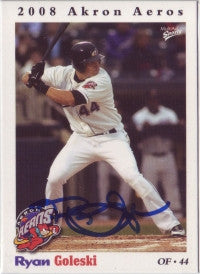 Ryan Goleski 2008 Akron Aeros (Autograph)