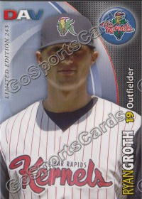 2008 Cedar Rapids Kernels DAV Ryan Groth