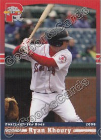 2008 Portland Seadogs Ryan Khoury