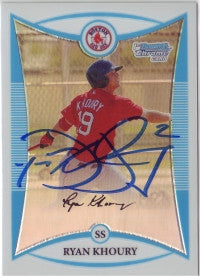 Ryan Khoury 2008 Bowman Chrome Prospects Refractor /599 (Autograph)