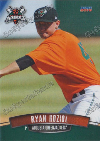2016 Augusta Greenjackets Ryan Koziol