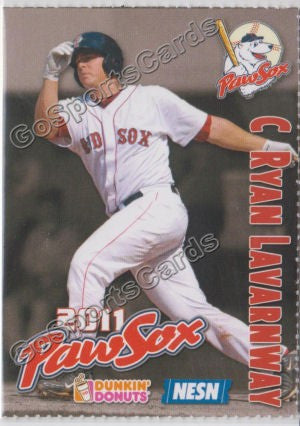 2011 Pawtucket Red Sox Dunkin Donuts Ryan Lavarnway