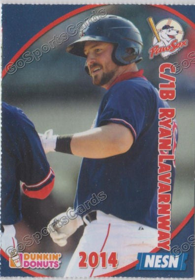 2014 Pawtucket Red Sox SGA Dunkin Donuts Ryan Lavarnway