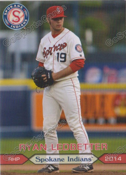 2014 Spokane Indians Ryan Ledbetter