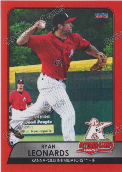 2015 Kannapolis Intimidators Ryan Leonards
