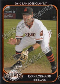 2010 San Jose Giants Ryan Lormand