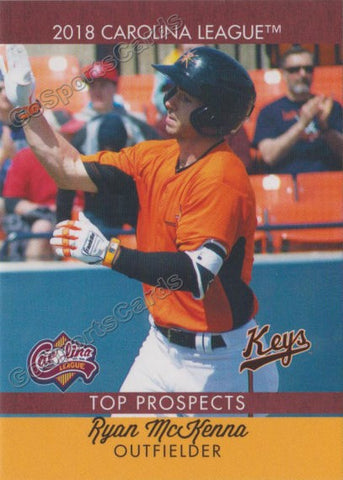 2018 Carolina League Top Prospects Ryan McKenna