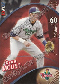 2009 Cedar Rapids Kernels DAV Ryan Mount