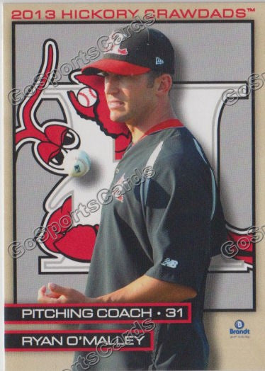 2013 Hickory Crawdads Ryan O'Malley
