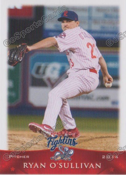 2014 Reading Fightin Phils Ryan O'Sullivan