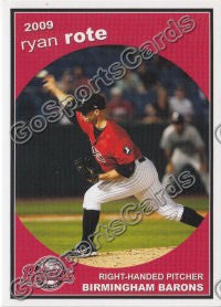 2009 Birmingham Barons Ryan Rote