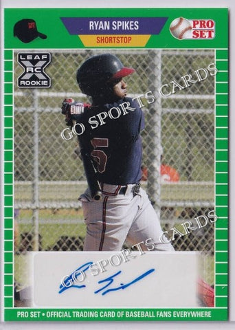 2021 Leaf Pro Set PS-RS3 Ryan Spikes XRC Autograph Green