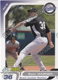 2012 Grand Junction Rockies Ryan Warner