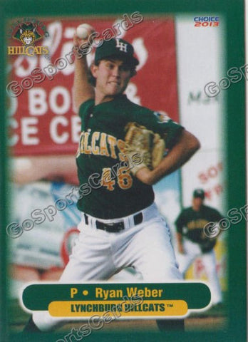 2013 Lynchburg Hillcats Ryan Weber