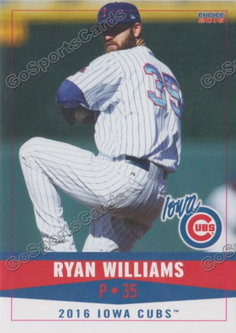 2016 Iowa Cubs Ryan Williams