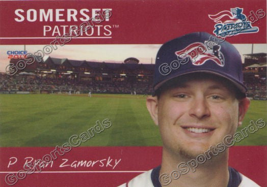 2013 Somerset Patriots Ryan Zamorsky