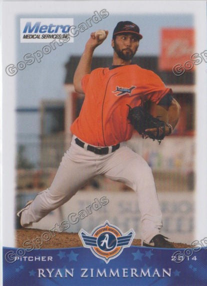 2014 Rockford Aviators Ryan Zimmerman