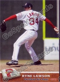 2009 Portland Sea Dogs Ryne Lawson