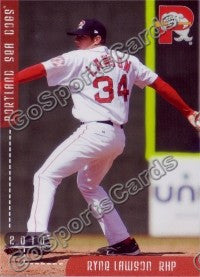 2010 Portland Sea Dogs Ryne Lawson