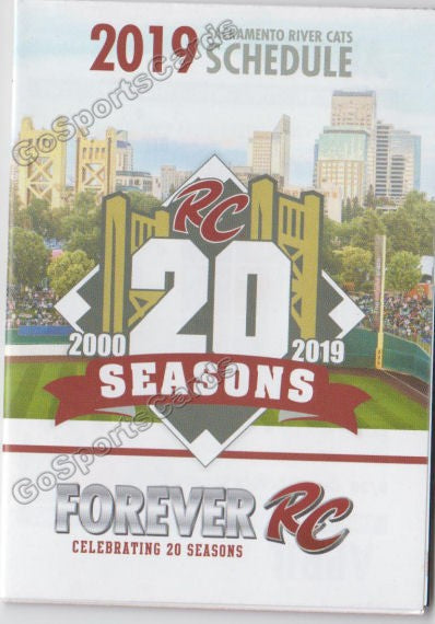 2019 Sacramento River Cats Pocket Schedule